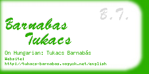 barnabas tukacs business card